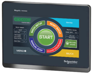 Cap Coders Unique HMI Control, Allowing Simple Control of Your Machine.